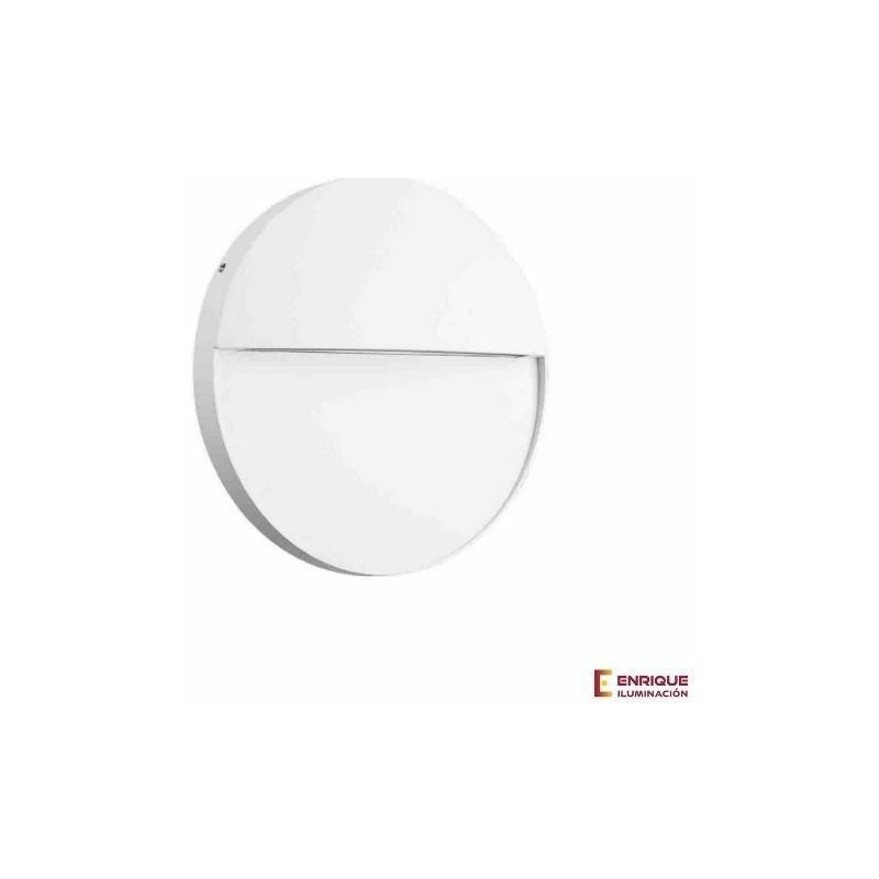 

Aplique led pared de exterior circular Baker de Mantra | ø16cm | Blanco