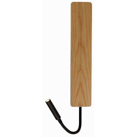 APLIQUE LED PARED MADERA 5W 3W USB 3000K