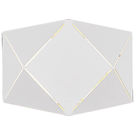 Aplique LED rectangular Zandor blanco L18 cm Trio Lighting