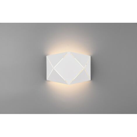 Aplique LED rectangular Zandor blanco L18 cm Trio Lighting