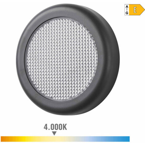 Aplique LED Redondo 6W 450LM 4000K Luz Día IP65 Ø14x2,8CM EDM