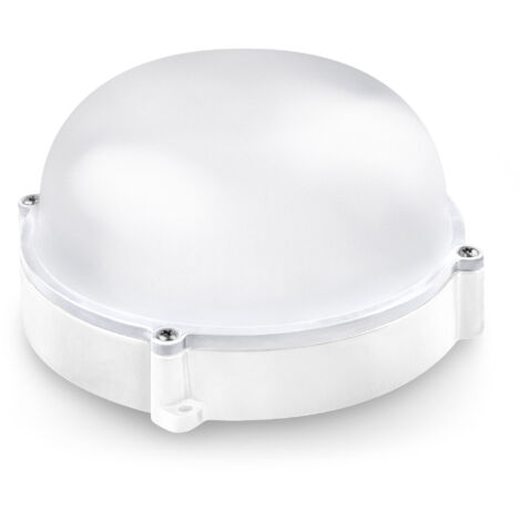 Aplique led redondo matel exterior IP65 blanco 12W 4200K
