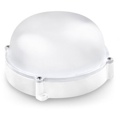 Aplique led redondo matel exterior IP65 blanco 12W 6400K