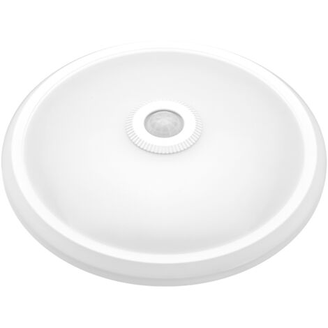 Aplique led redondo sensor ip20 matel 16w neutra
