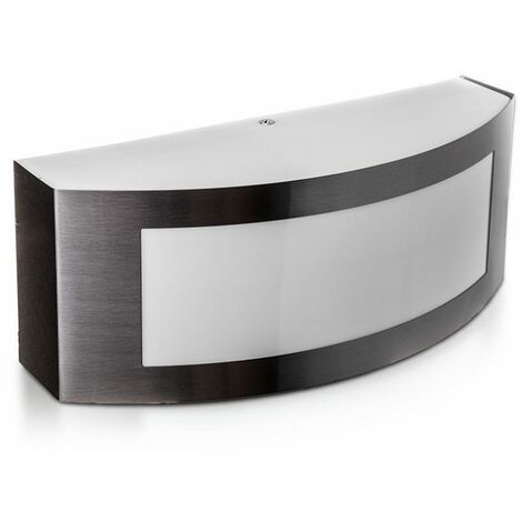Aplique LED redondo V-TAC con portalámparas E27 (máx. 15 W), color gris, IP44