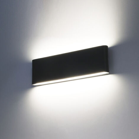 Aplique LED SAFATA 20W IP54 negro 4000K arriba/abajo