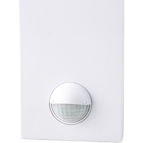 Aplique led sensor exterior IP54 matel blanco 4200K