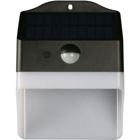 Aplique LED Solar 2W 3000K 220lm IP65 con Sensor Crepuscular y Presencia