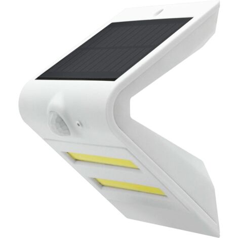 Aplique LED Solar COB con Sensor Guía Blanco 7W Fría Matel