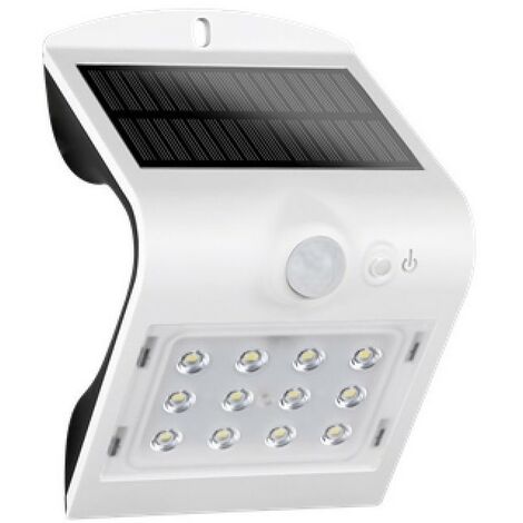 Aplique LED solar con sensor Lane (1,5W)  Blanco