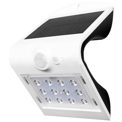 Aplique LED Solar Fly 1.5W con Sensor Movimiento IP65 3000+6000 IluminaShop