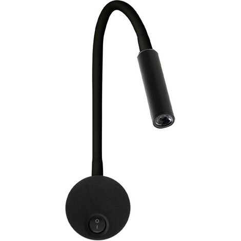 Aplique MADRAZO 1x3W LED 150lm 4000K 25° Negro
