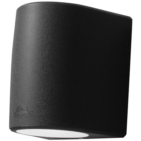 Aplique MARTA 2xGX53 10W con pulsador CCT (3colores) IP55 resina negra