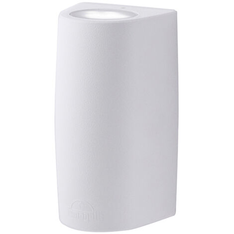 Aplique MARTA 2xGX53 6W con pulsador CCT (3colores) IP55 resina blanca