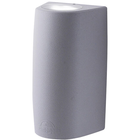 Aplique MARTA 2xGX53 6W con pulsador CCT (3colores) IP55 resina gris