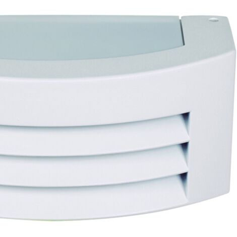 Aplique MISSISSIPI IP44 1xE27 29x12,5x10 Aluminio + Policarbonato (PC) Blanco