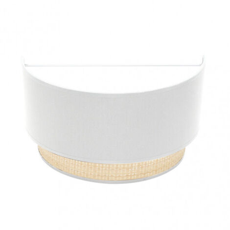 Aplique modelo KANDY pantalla de tela blanca FABRILAMP