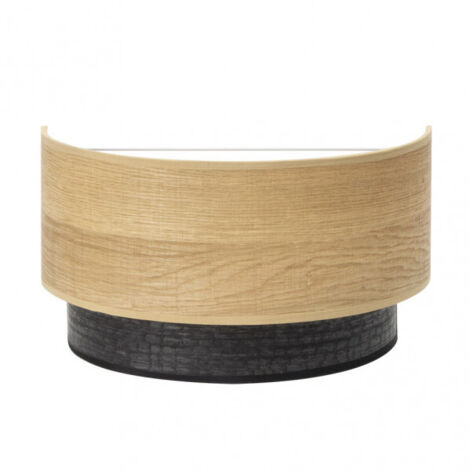Aplique Negro/madera Clara modelo Colet 1xE27 FABRILAMP