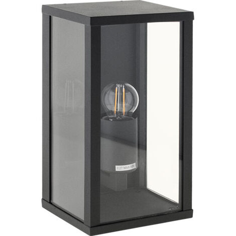 Aplique Nozelo 1xE27 gris oscuro IP44