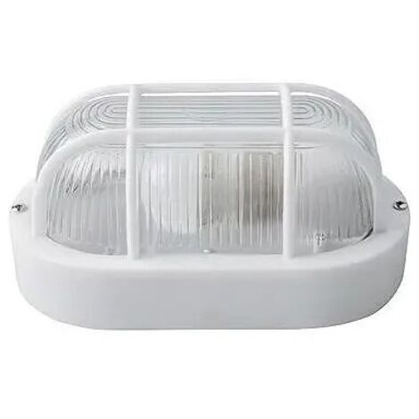 APLIQUE OVAL EXTERIOR IP54 E27 BLANCO