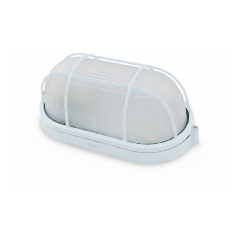 

Aplique ovalado de aluminio con rejilla BLANCO E27 0700782 - GSC