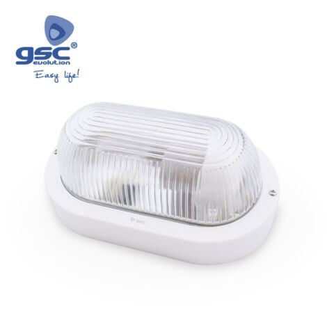 Aplique ovalado de termoplástico BLANCO E27 GSC 0700644