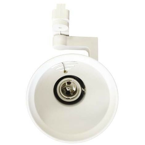 Aplique para bombilla LED PAR38 Blanco para carril de 2 Núcleos