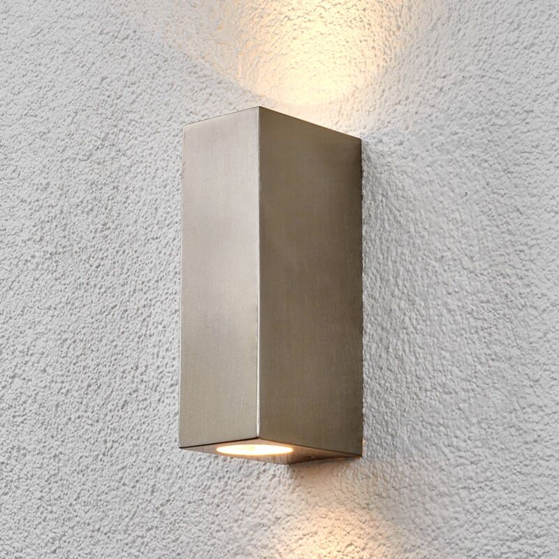 

Lindby Haven aplique acero inoxidable 2 luces 20cm
