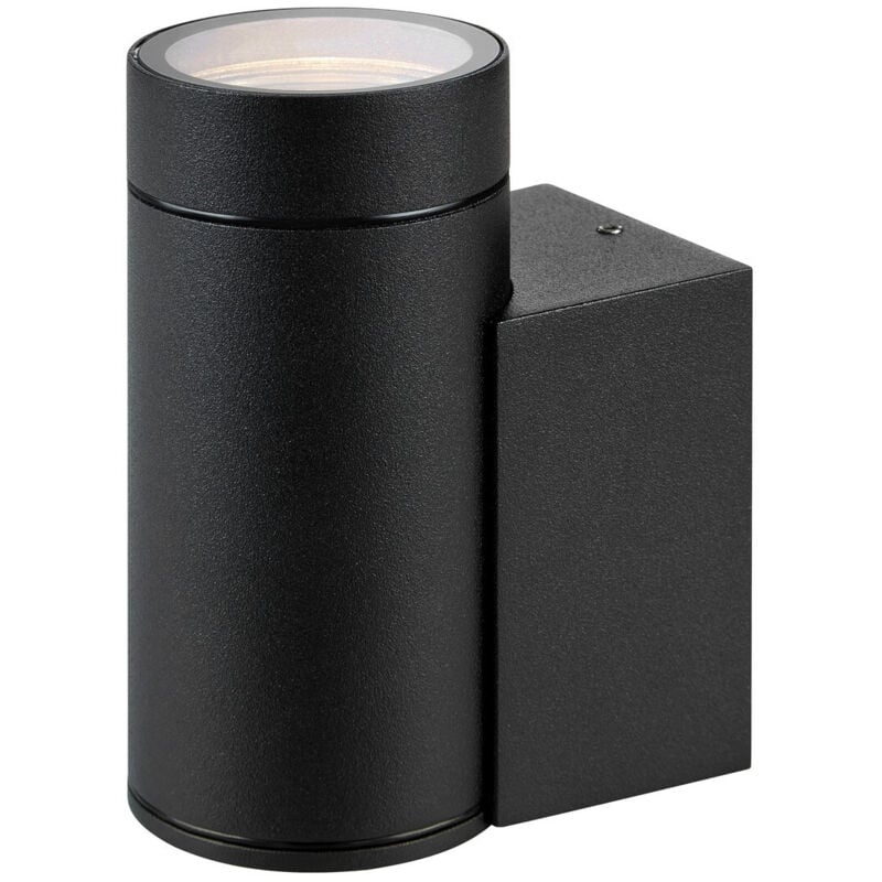 Markslojd - pipe Up Aplique de pared exterior unidireccional negro, IP44