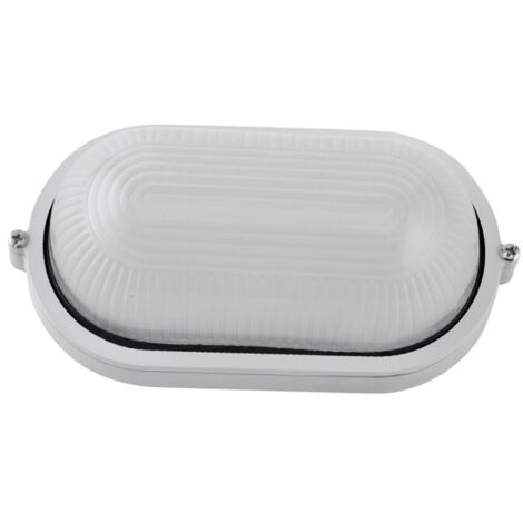 APLIQUE PARED OVAL BCO - 40W E27