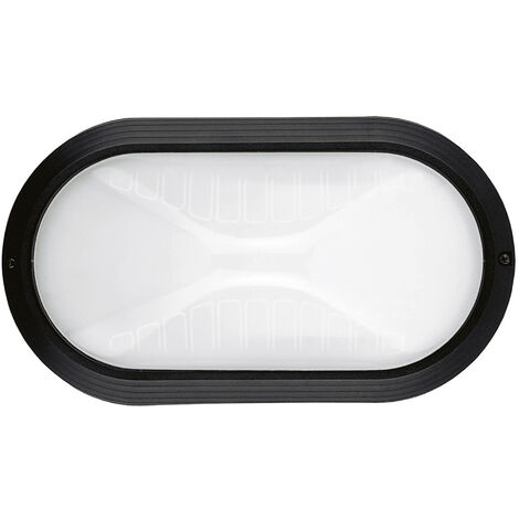 Aplique PLAFF Oval Large IP65 E27 42W Negro
