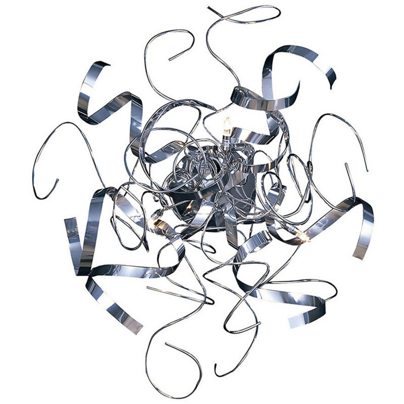 Inspired Zen Lámpara de Pared/Plafón Redonda 3 Luces G4 Cromo Pulido, NO Compatible con LED/CFL