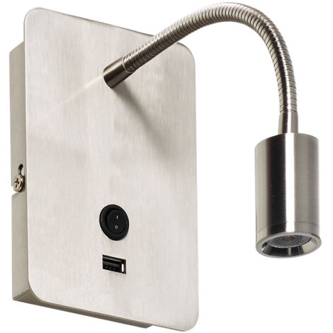 Aplique READER FLEX + USB cromo mate