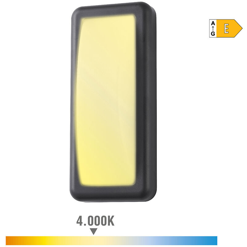 

Aplique led 6w 450 lumens 4.000k luz dia ip65 rectangular - EDM