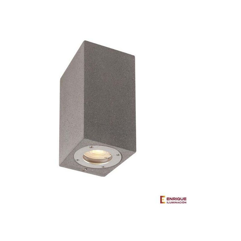 

Aplique de exterior de piedra rectangular Levi de Mantra | Gris