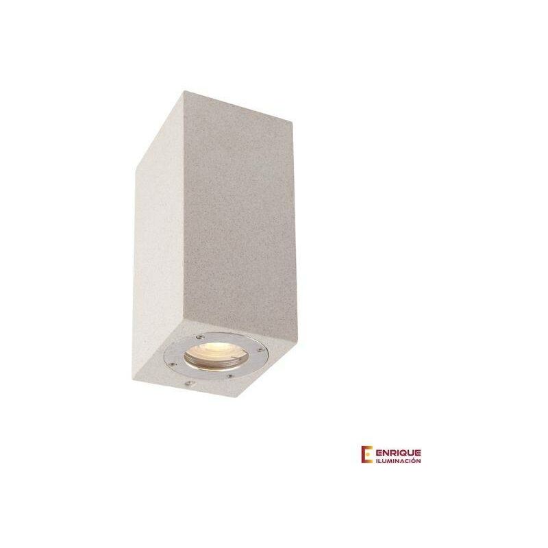 

Aplique de exterior de piedra rectangular Levi de Mantra | Blanco