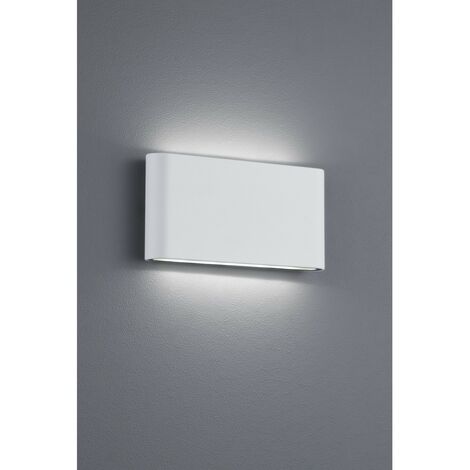 Aplique Rectangular Thames II Led Doble Emisión IP54 Blanco L17 cm Trio Lighting