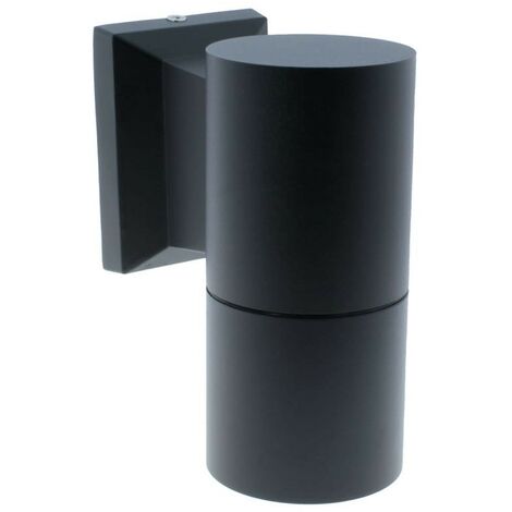 Aplique “Relax” para jardín o exteriores GU10 IP44 fabricado en metal color negro texturizado