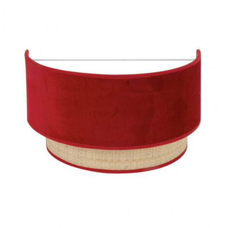 Aplique reyes 1xe27 natural/rojo17x30x16 cm