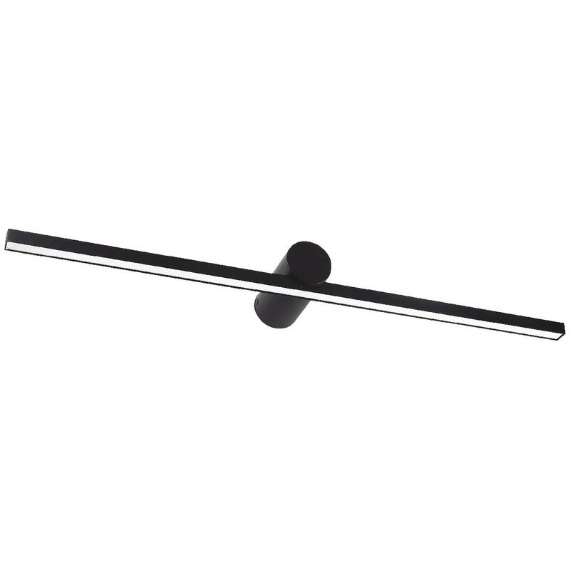 

Aplique Rocco - de pared - Negro en Acero, 62,5 x 12,7 x 3,5 cm, 1 x E27, 16W