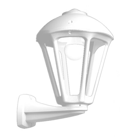 Aplique SANDRO 1xE27 IP55 L.24xAn.28xAl.36,5cm resina blanca