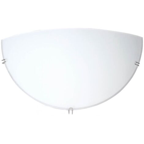 Aplique semicircular de pared Blanco