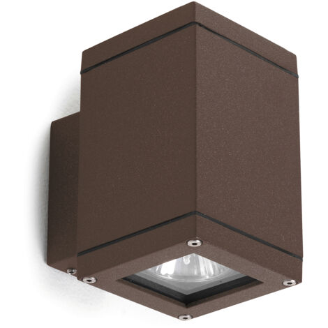 Aplique SETH Large Square IP65 LED SMD AC 8.70W 1120lm CRI80 4000K Marrón óxido