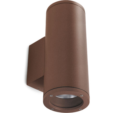 Aplique SETH Round IP65 E27 2x75W up-down Marrón óxido