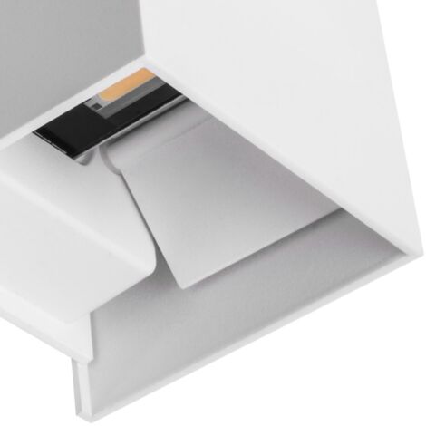 Aplique sever ip54 2x3w led 560lm 3000k l.10xan.10xal.10cm blanco