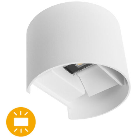 Aplique simonte ip54 2x3w led 560lm 4000k l.14xan.11,5xal.10cm blanco