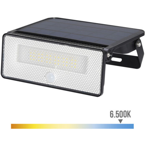 Aplique solar 12w 1.600lm 6.500k. edm