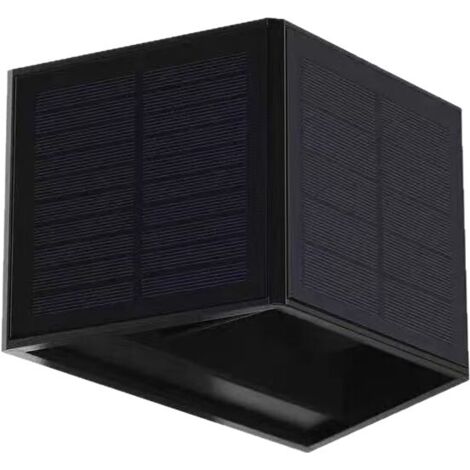 Aplique solar de pared para exteriores, foco solar impermeable de 3 lados para patio, iluminación de pared exterior para balcón de villa.