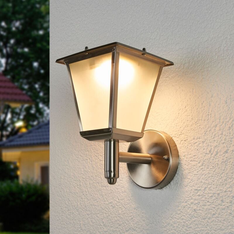 

Aplique solar exterior Anica LED, acero inoxidable