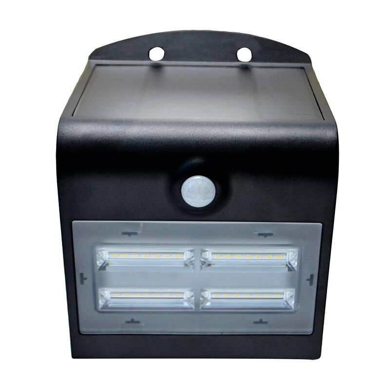 

Aplique solar LED negro IP44 3,2W 400lm 4000K